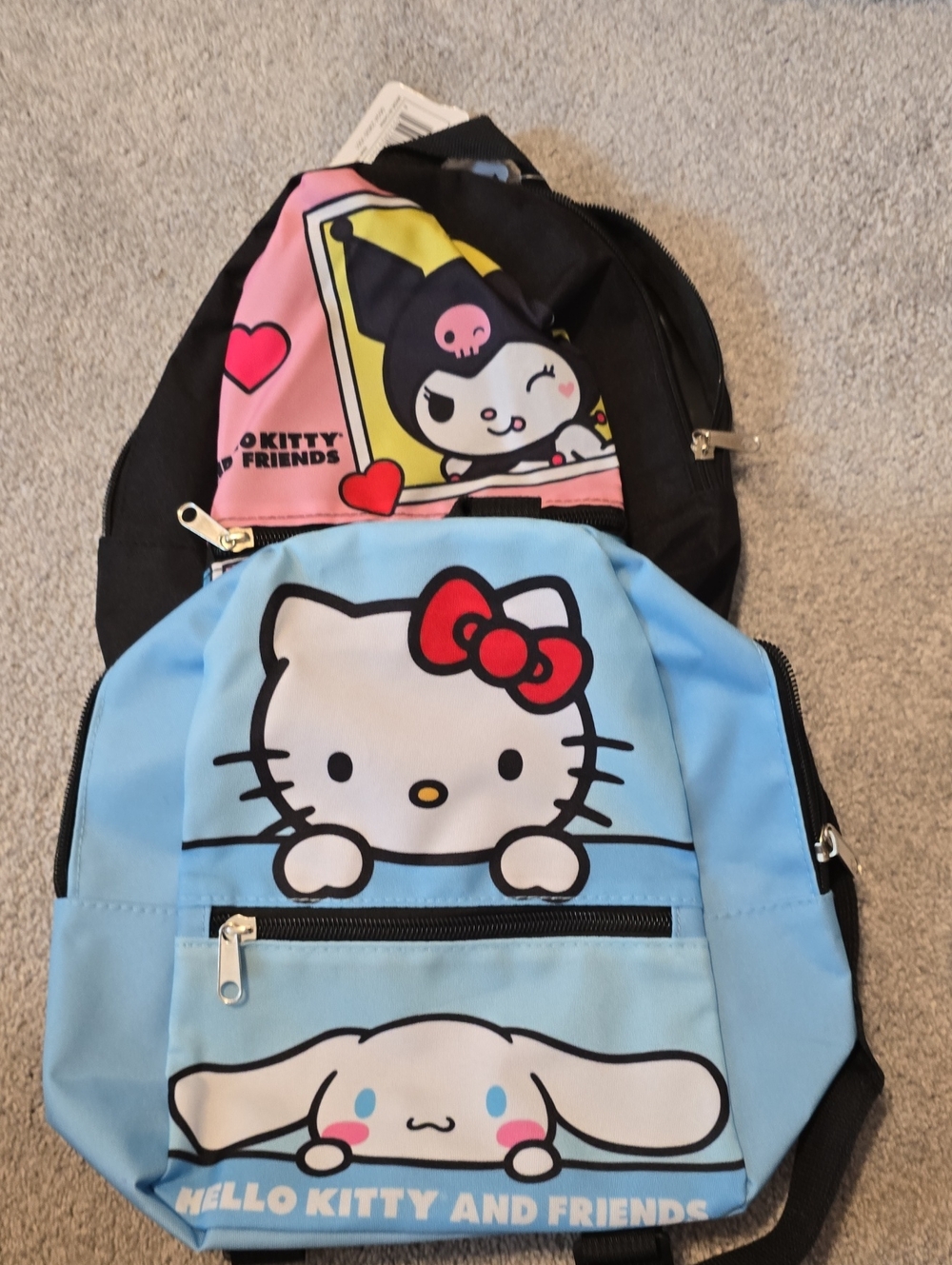 Sanrio Hello Kitty & Friends Kids Backpack - Light Blue, Pink, Black